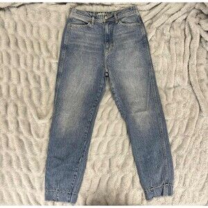We The Free Free People Jeans Womens 27 High Rise Tapered Leg Ankle Boho Denim